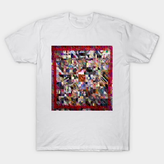 Glitch Mosaic Quilt Sampler T-Shirt by terrybain